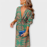 Oriana - Rochie elegantă cu mâneci lungi