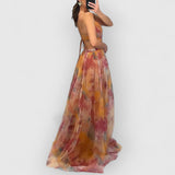 Verity - Rochie lungă cu imprimeu floral