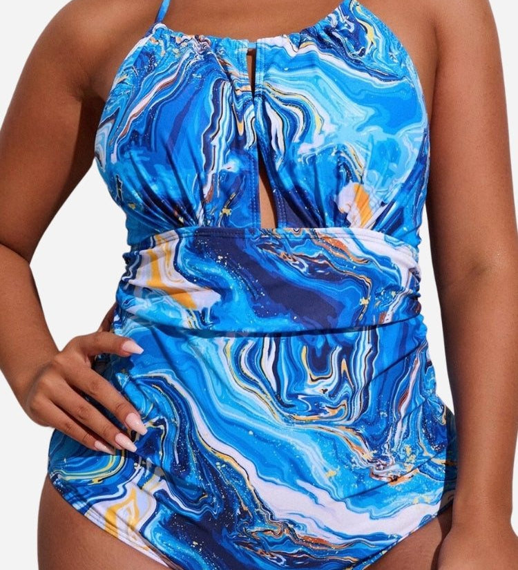 Costum de baie întreg, confortabil, pentru femei cu forme