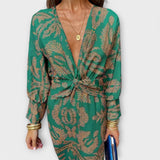 Oriana - Rochie elegantă cu mâneci lungi