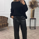 Skye | Pantaloni din piele de lux