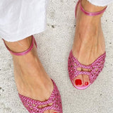 Isadora™ | Sandale Împletite Aurii