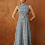 Adriana | Rochie maxi cu guler înalt