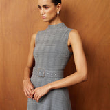Adriana | Rochie maxi cu guler înalt