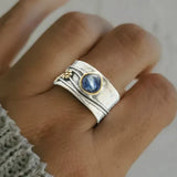 Inel Vintage Safir Albastru Baie de Argint