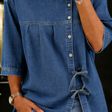 Lily™ | Bluză vintage din denim largă