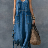 Harper™ | Salopetă din denim cu talie elastică