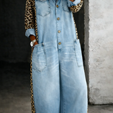 Amanda™ | Combinație de cămașă din denim