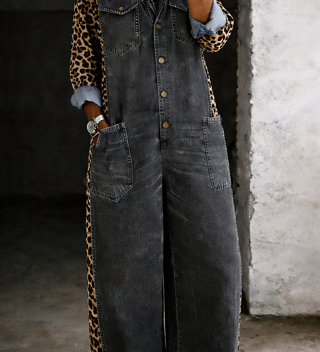 Amanda™ | Combinație de cămașă din denim