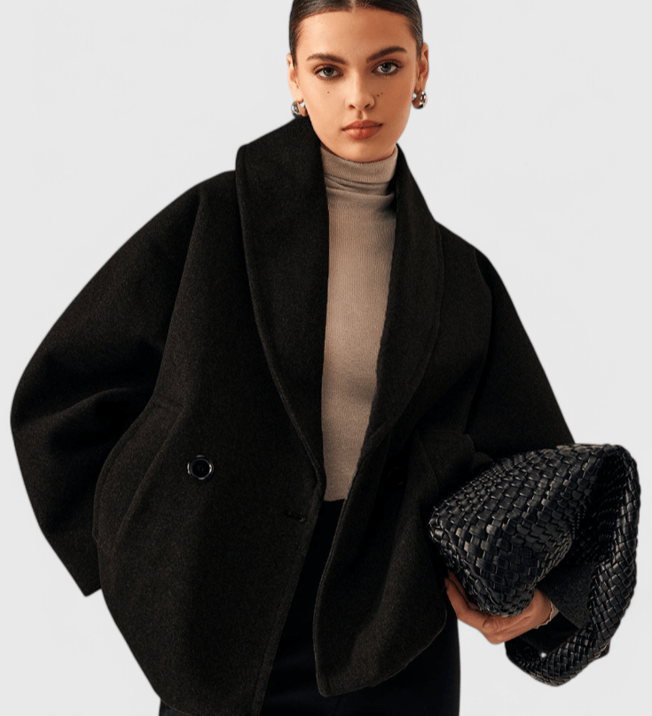 Helena | Palton cu aspect tweed