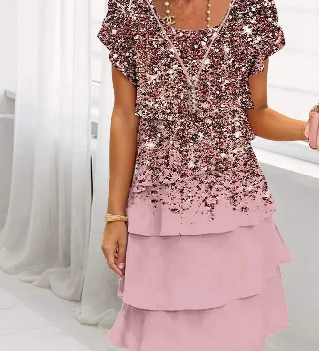 Gabriella - Rochie Elegantă cu Dungi
