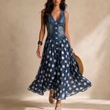 Bianca | Rochie Midi din Chiffon cu Puncte