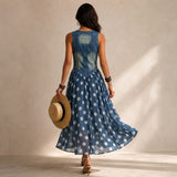 Bianca | Rochie Midi din Chiffon cu Puncte