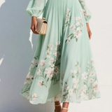 Viorel – Rochie Midi Florală de o Eleganță Primăvăratecă