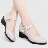 Élise | Pantofi Mary Jane cu toc wedge