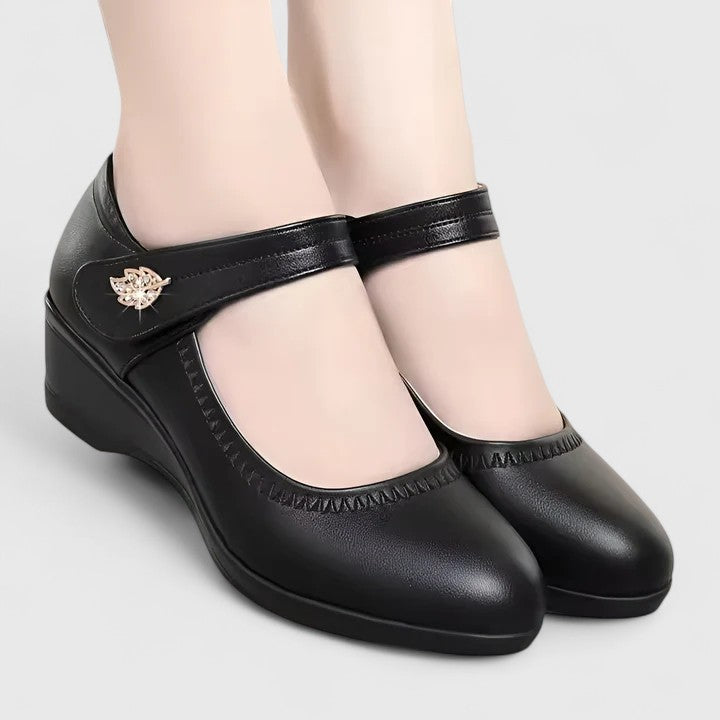 Élise | Pantofi Mary Jane cu toc wedge