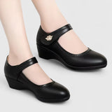 Élise | Pantofi Mary Jane cu toc wedge