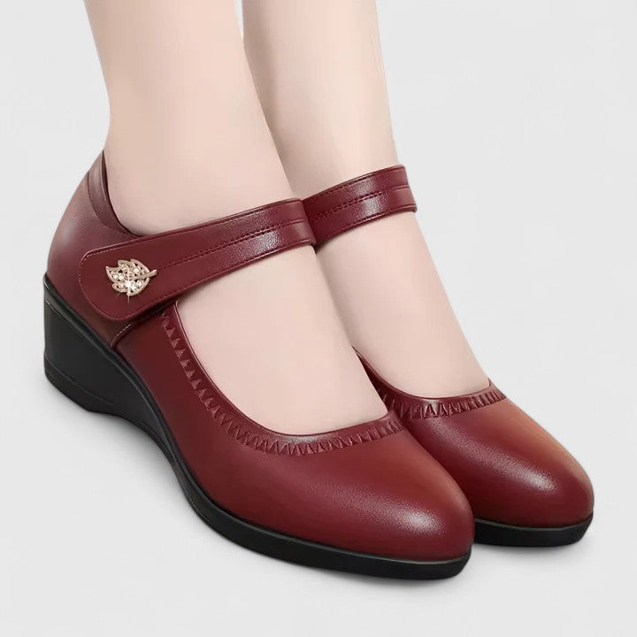 Élise | Pantofi Mary Jane cu toc wedge