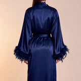 Kimono lung din satin Celiana