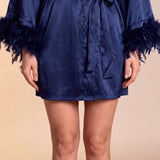 Kimono lung din satin Celiana