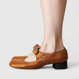 Léa | Mary janes retro cu cataramă rotundă