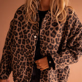 Luana | Jachetă cu Imprimeu Leopard