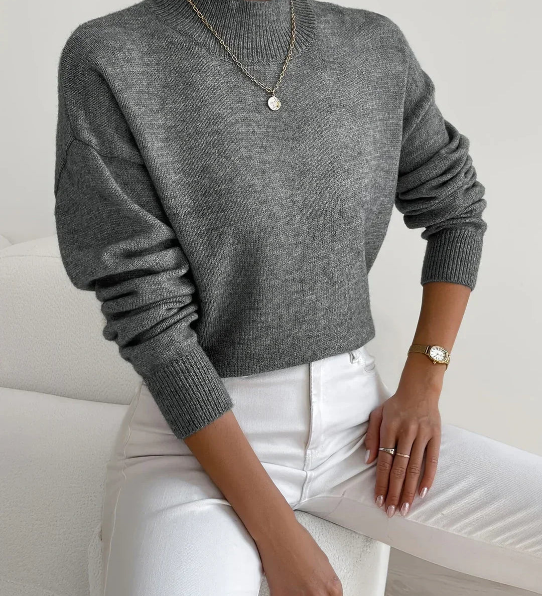 Marilena | Pulover elegant cu guler rulat