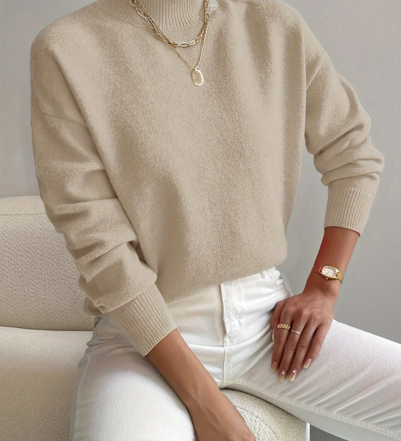 Marilena | Pulover elegant cu guler rulat
