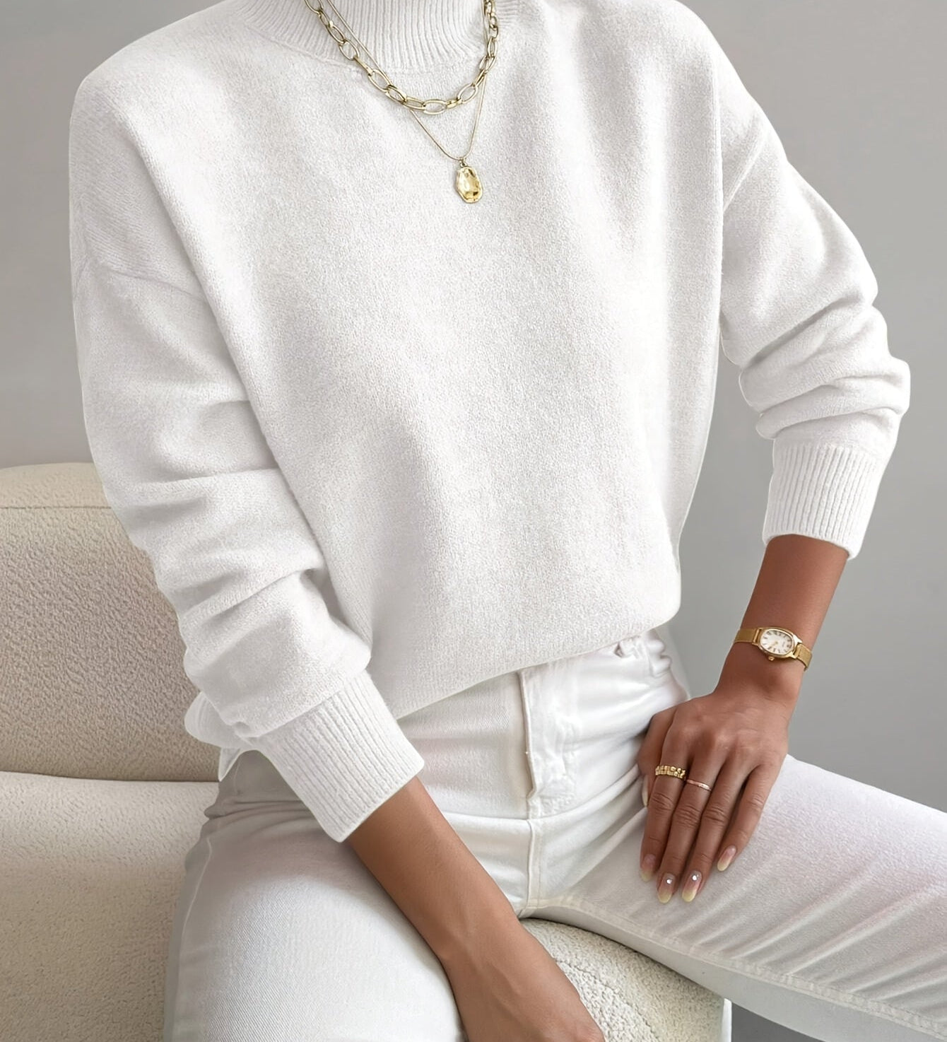 Marilena | Pulover elegant cu guler rulat