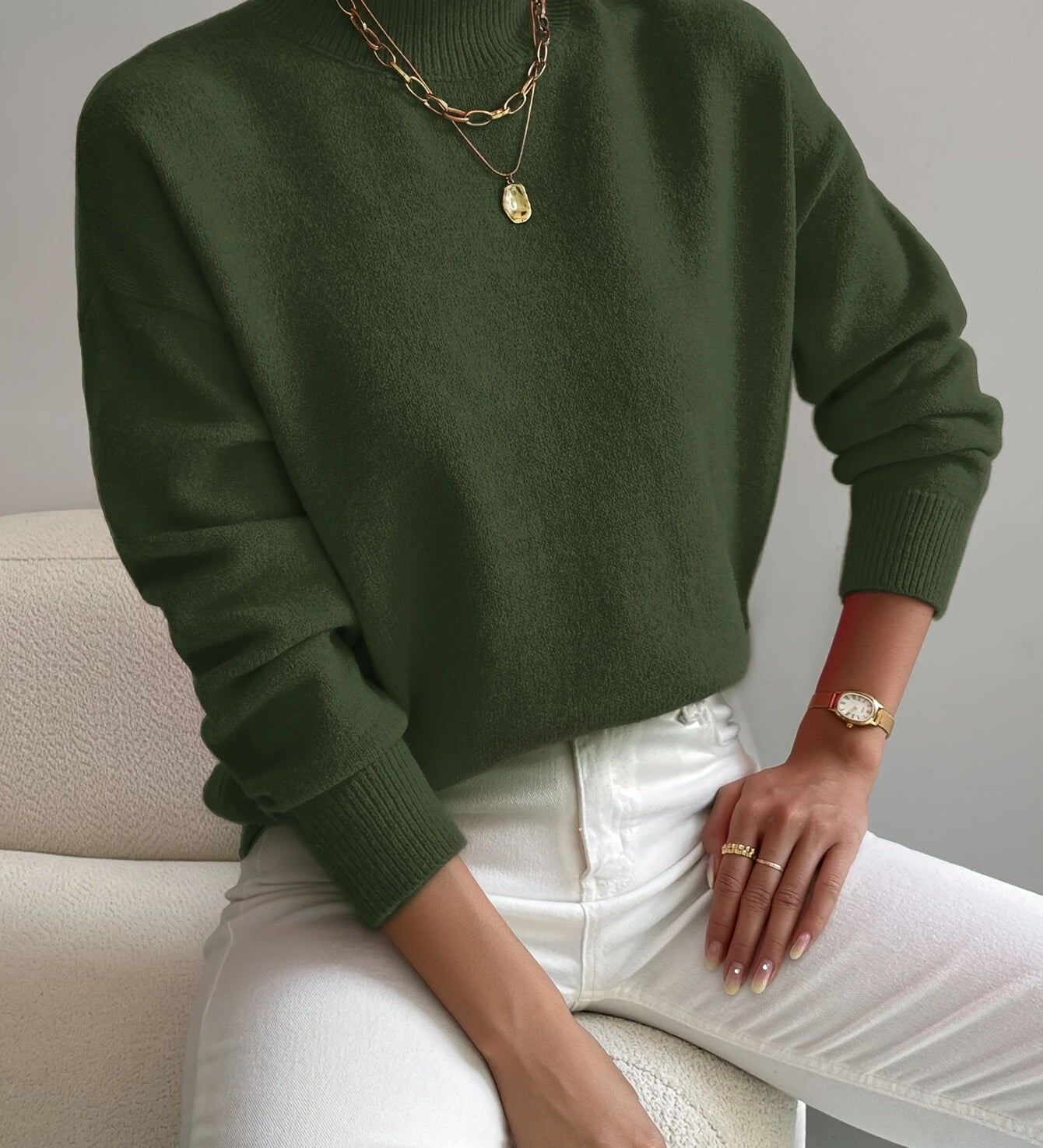 Marilena | Pulover elegant cu guler rulat