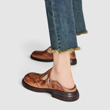 Marie | Pantofi clasici mary jane cu model perforat