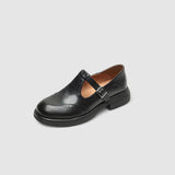 Marie | Pantofi clasici mary jane cu model perforat