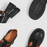 Marie | Pantofi clasici mary jane cu model perforat