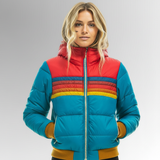 Larisa | Geacă de Damă de Toamnă cu Dungi Retro