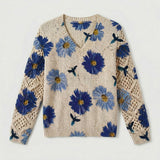 Nia - Pulover Floral Elegant