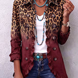 Dominique | Blazer cu volane Ombre Leu