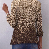Jacqueline | Sacou plisat cu imprimeu leopard