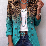 Dominique | Blazer cu volane Ombre Leu