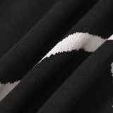 Noela | Rochie Midi Tricotată cu Fustă Sirenă Neagră